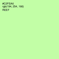 #C2FEA6 - Reef Color Image
