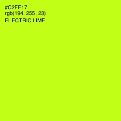 #C2FF17 - Electric Lime Color Image