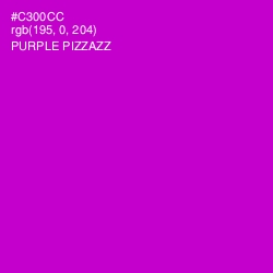 #C300CC - Purple Pizzazz Color Image