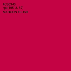 #C30343 - Maroon Flush Color Image