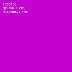 #C304D0 - Shocking Pink Color Image