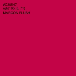 #C30547 - Maroon Flush Color Image