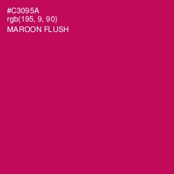 #C3095A - Maroon Flush Color Image