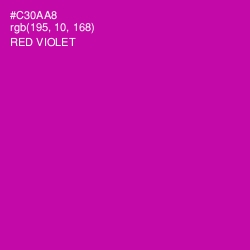 #C30AA8 - Red Violet Color Image