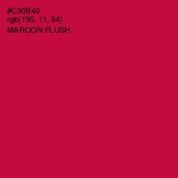 #C30B40 - Maroon Flush Color Image