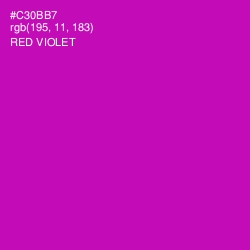 #C30BB7 - Red Violet Color Image