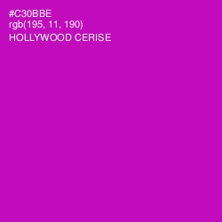 #C30BBE - Hollywood Cerise Color Image