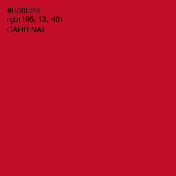 #C30D28 - Cardinal Color Image