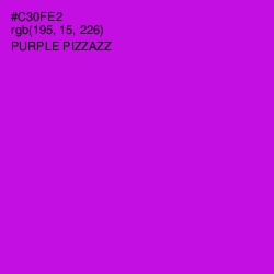 #C30FE2 - Purple Pizzazz Color Image