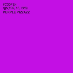 #C30FE4 - Purple Pizzazz Color Image