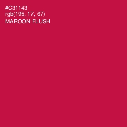 #C31143 - Maroon Flush Color Image