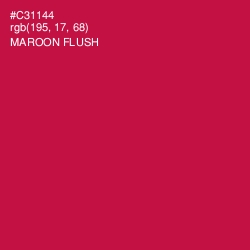#C31144 - Maroon Flush Color Image