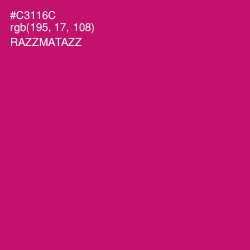 #C3116C - Razzmatazz Color Image