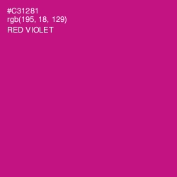 #C31281 - Red Violet Color Image