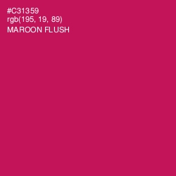 #C31359 - Maroon Flush Color Image