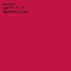 #C31547 - Maroon Flush Color Image