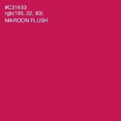 #C31653 - Maroon Flush Color Image