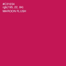 #C31654 - Maroon Flush Color Image