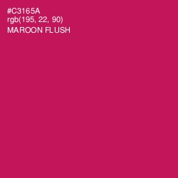 #C3165A - Maroon Flush Color Image