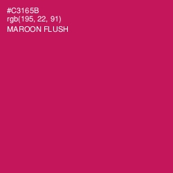 #C3165B - Maroon Flush Color Image
