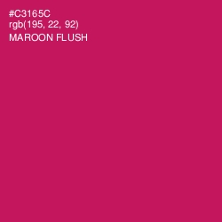 #C3165C - Maroon Flush Color Image