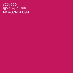 #C3165D - Maroon Flush Color Image