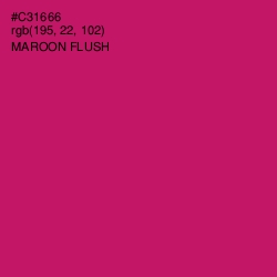 #C31666 - Maroon Flush Color Image