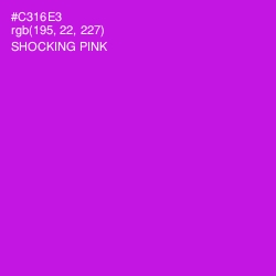 #C316E3 - Shocking Pink Color Image