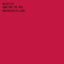 #C31741 - Maroon Flush Color Image