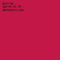 #C31748 - Maroon Flush Color Image