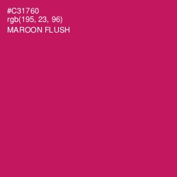 #C31760 - Maroon Flush Color Image