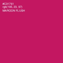 #C31761 - Maroon Flush Color Image