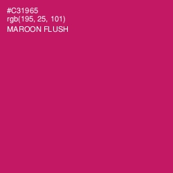 #C31965 - Maroon Flush Color Image