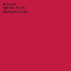 #C31A43 - Maroon Flush Color Image