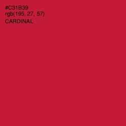#C31B39 - Cardinal Color Image
