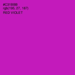 #C31BBB - Red Violet Color Image