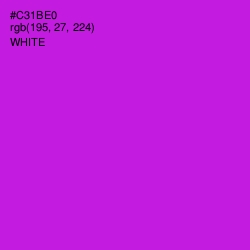 #C31BE0 - Shocking Pink Color Image