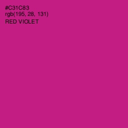 #C31C83 - Red Violet Color Image