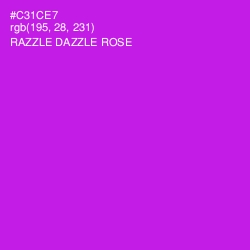 #C31CE7 - Razzle Dazzle Rose Color Image