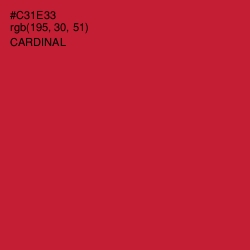 #C31E33 - Cardinal Color Image