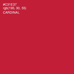 #C31E37 - Cardinal Color Image
