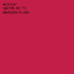 #C31E47 - Maroon Flush Color Image