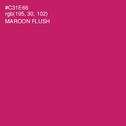 #C31E66 - Maroon Flush Color Image