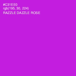 #C31EE0 - Razzle Dazzle Rose Color Image