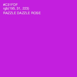 #C31FDF - Razzle Dazzle Rose Color Image