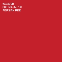 #C3202B - Persian Red Color Image