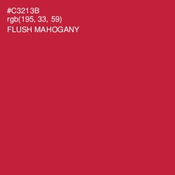 #C3213B - Flush Mahogany Color Image