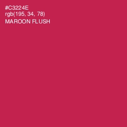 #C3224E - Maroon Flush Color Image