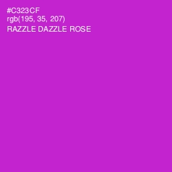 #C323CF - Razzle Dazzle Rose Color Image