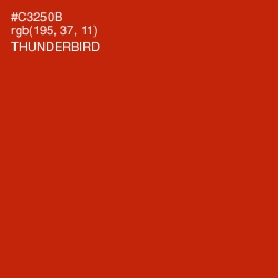 #C3250B - Thunderbird Color Image